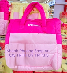 Túi xách thời trang quà tặng Pepsi dâu cao cấp - túi phao chống thấm quà tặng pepsi
