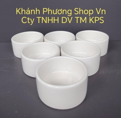 Combo 6 chén chấm trong 5x3cm gốm sứ Minh Long