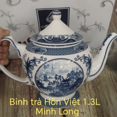 Bình trà Hồn Việt 1.3L gốm sứ Minh Long