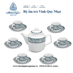 bộ ấm trà sứ Minh Long Vinh Quy Nhạt - bộ ấm trà Vinh Quy Nhạt sứ Minh Long