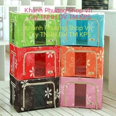 Hộp vải đựng chăn màn 50x40cm - hộp vải đựng quần áo, chăn màn