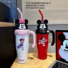 ly giữ nhiệt inox Disney nhiều mẫu chuột mickey, gấu dâu xinh xắn - ly giữ nhiệt inox 304