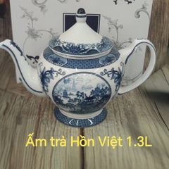 Bình trà Hồn Việt 1.3L gốm sứ Minh Long