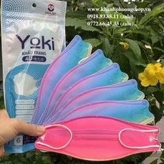 khẩu trang KF94 màu pastel - khẩu trang Yoki màu pastel