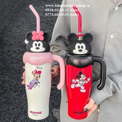 ly giữ nhiệt inox Disney nhiều mẫu chuột mickey, gấu dâu xinh xắn - ly giữ nhiệt inox 304
