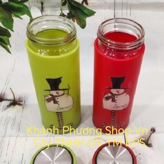 Bình nước thủy tinh 450ml - bình nước thủy tinh