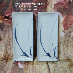 [thanh lí] khay để sushi sứ Nhật cao cấp - khay sứ để sushi