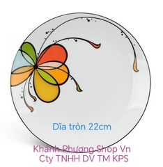 Bộ 2 dĩa lòng sâu Daisy Bóng Bay gốm sứ Minh Long