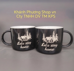 Bộ 2 ca sứ tráng men cao cấp 500ml - ca sứ có quai 500ml