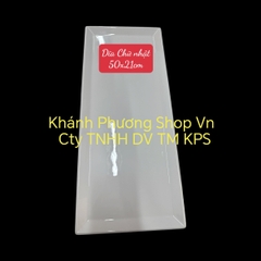 Dĩa sứ Minh Long hình chữ nhật 50x21cm - khay sứ minh long hình chữ nhật
