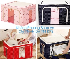 Hộp vải đựng chăn màn 50x40cm - hộp vải đựng quần áo, chăn màn
