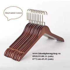 móc treo quần áo gỗ không thanh ngang - móc áo bằng gỗ
