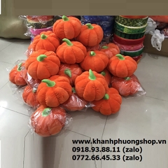 gối ôm trái bí đỏ hallowen - gổi ôm hình trái bí đỏ