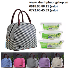 bộ 3 hộp thủy tinh lock&lock - hộp đựng cơm lock&lock