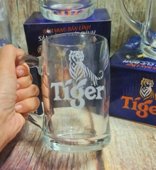 ly uống bia Tiger - ly uống bia thủy tinh 450ml