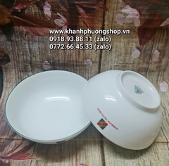 tô sứ Minh Long viền xanh lá nhiều size (có in logo quà tặng các công ty)