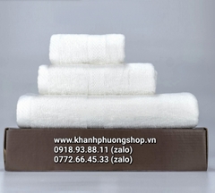 bộ 3 khăn tắm cotton 100% kèm hộp quà tặng cao cấp - bộ 3 khăn tắm