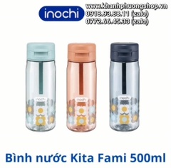 bình nước Inochi Kita Fami 500ml - bình nước trẻ em inochi