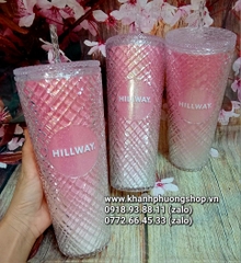 ly kim cương màu hồng 800ml - ly kim cương 800ml