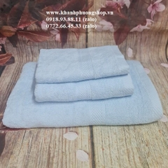 bộ 3 khăn tăm cotton siêu mềm mịn - khăn tắm cotton