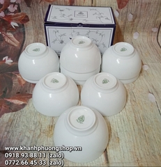 bộ 6 chén cơm sứ Minh Long - chén sứ minh long