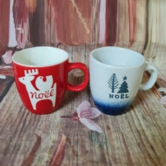 ly sứ uống cà phê mẫu Noel - ly cà phê sứ mẫu noel