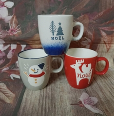 ly sứ uống cà phê mẫu Noel - ly cà phê sứ mẫu noel