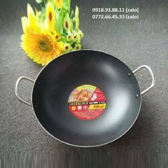 chảo lòng sâu hai quai lock&lock 34cm