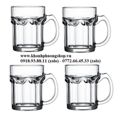 bộ 4 ly uống nước thủy tinh dung tích 400ml - bộ ly thủy tinh đựng nước 400ml