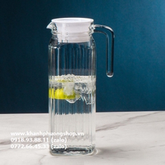 bình đựng nước thủy tinh 1.2L - bình thủy tinh đựng nước 1.3L