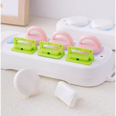 bộ 10 nút nhựa bít ổ điện - nút nhựa bít ổ điện 2 chân, 3 chân