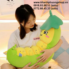 gối ôm hình con sâu - gối ôm thú bông