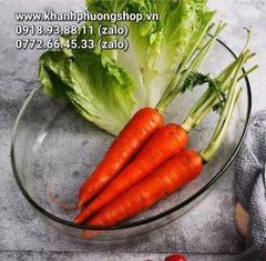 khay thủy tinh oval thổ nhĩ kỳ 18x26cm - khay thủy tinh oval chịu nhiệt