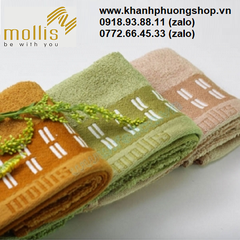 bộ 3 khăn tắm Mollis cao cấp cotton 100%