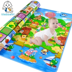 thảm chơi 2 mặt cho bé - thảm xốp lót sàn cho be chơi