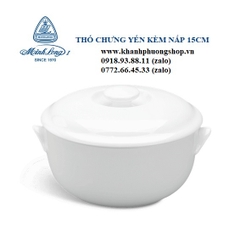 thố chưng yến sứ Minh Long 0.8L - thố chưng yến sứ minh long có nắp
