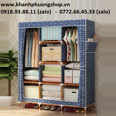 tủ vải khung gỗ