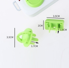 bộ 10 nút nhựa bít ổ điện - nút nhựa bít ổ điện 2 chân, 3 chân