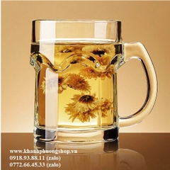 bộ 4 ly uống nước thủy tinh dung tích 400ml - bộ ly thủy tinh đựng nước 400ml
