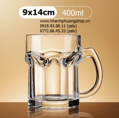 bộ 4 ly uống nước thủy tinh dung tích 400ml - bộ ly thủy tinh đựng nước 400ml