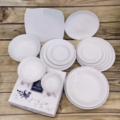 Chén tô dĩa sứ trắng Minh Long - chén tô dĩa sứ trắng