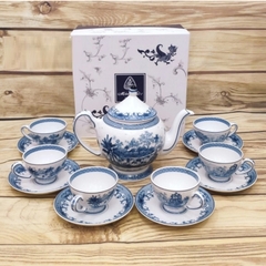 bộ ấm trà gốm sứ Minh Long Hoàng Cung Hồn Quê - bộ ấm trà gốm sứ Minh Long