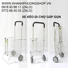 xe kéo đi chợ gấp gọn - xe đẩy đi chợ gấp gọn