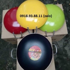 chảo lòng sâu hai quai lock&lock 34cm