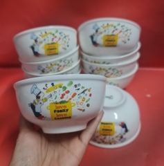 bộ 10 chén sứ hình cô đầu bếp dễ thương - bộ 10 chén sứ