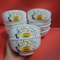 bộ 10 chén sứ hình cô đầu bếp dễ thương - bộ 10 chén sứ