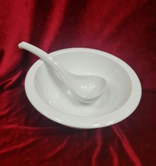 thố súp lớn 22cm sứ Minh Long - thố vành 22cm sứ Minh Long