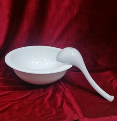 thố súp lớn 22cm sứ Minh Long - thố vành 22cm sứ Minh Long