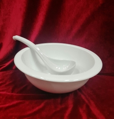 thố súp lớn 22cm sứ Minh Long - thố vành 22cm sứ Minh Long