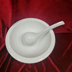 thố súp lớn 22cm sứ Minh Long - thố vành 22cm sứ Minh Long